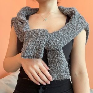 Hollister Gray Fluffy Sweater